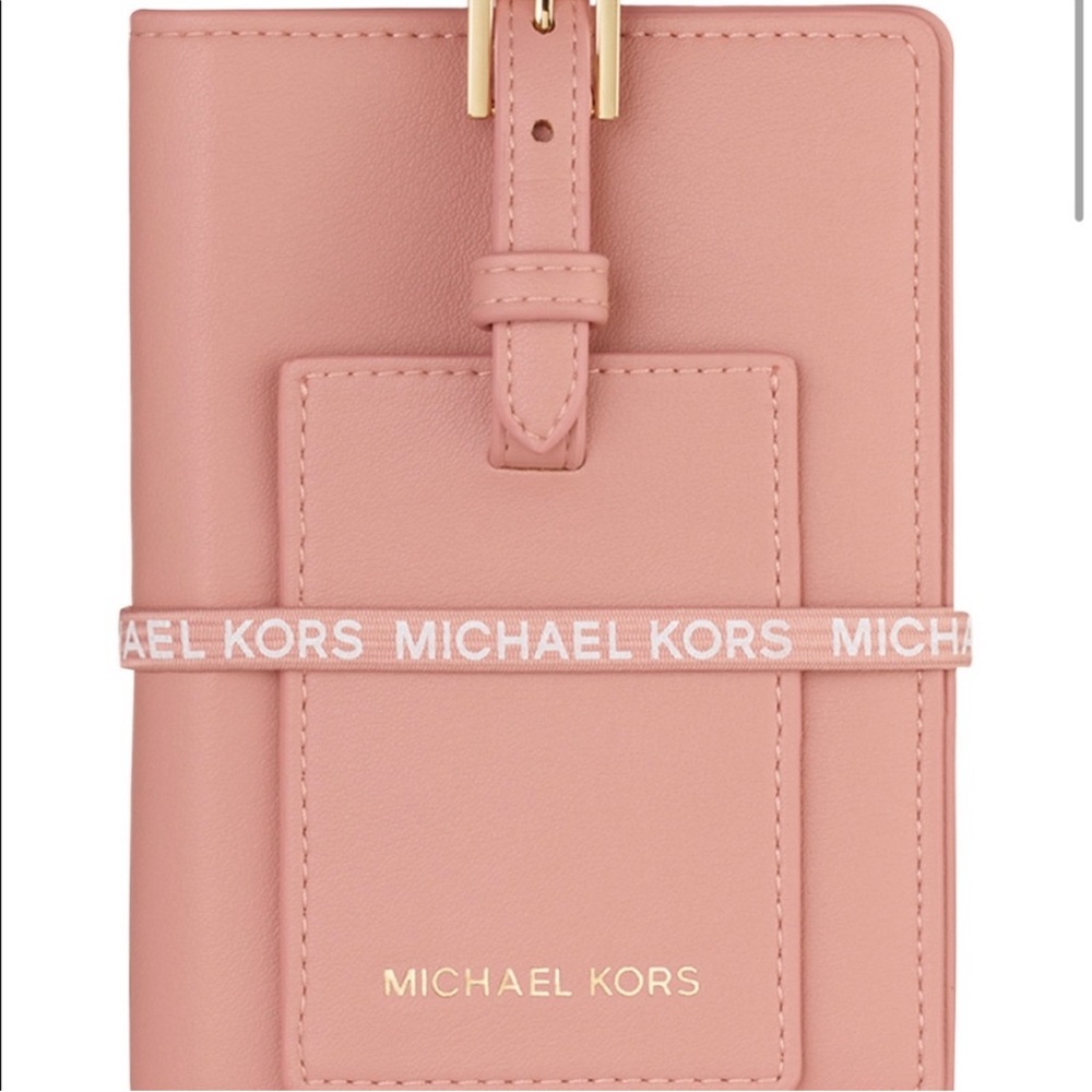 Michael Kors Blush Pink Passport cover and Luggage Tag